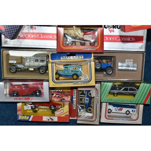 464 - A BOX OF BOXED DIE CAST VEHICLES, to include a Dinky Toys Customised Stingray model no 206, Corgi Co... 