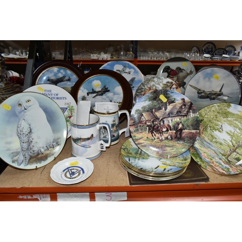 478 - A LARGE QUANTITY OF COLLECTOR'S PLATES WITH BOXES, comprising Wedgwood limited edition Country Days ... 