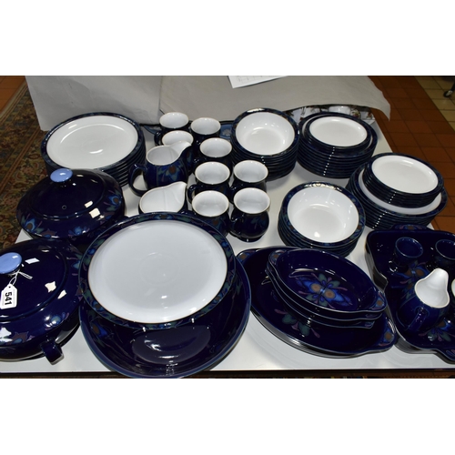 541 - A LARGE QUANTITY OF DENBY 'BAROQUE' DINNERWARE, comprising eight dinner plates, two circular covered... 