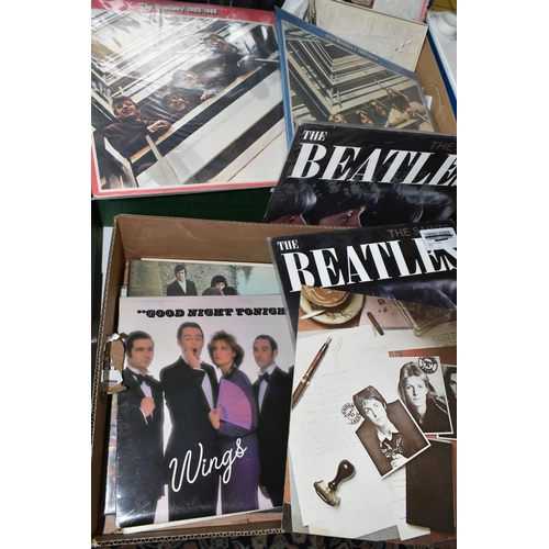 545 - THE BEATLES AND THE ROLLING STONES, ten LPs by The Beatles and Wings and two by The Rolling Stones c... 