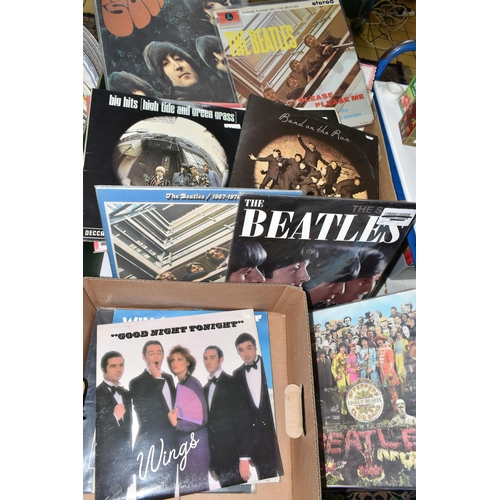 545 - THE BEATLES AND THE ROLLING STONES, ten LPs by The Beatles and Wings and two by The Rolling Stones c... 