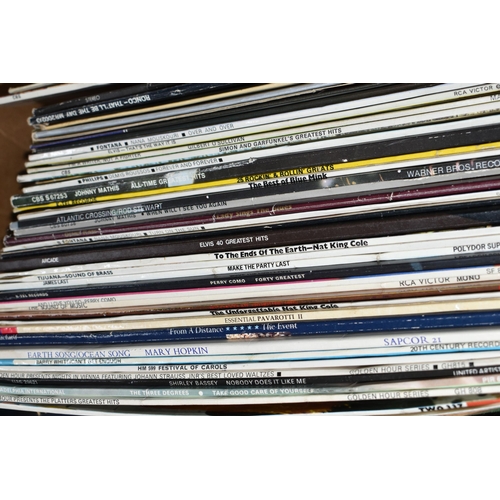 738 - SEVEN BOXES OF LPs, CDs and DVDs, containing a collection of LP records including With The Beatles P... 