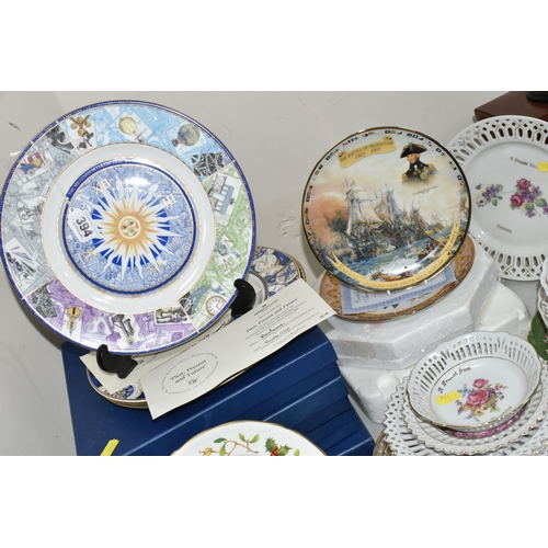 394 - A QUANTITY OF COLLECTOR'S PLATES, comprising four boxed Wedgwood limited edition Millenium collector... 