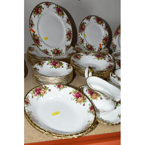 402 - A LARGE QUANTITY OF ROYAL ALBERT 'OLD COUNTRY ROSES' PATTERN DINNERWARE, comprising two oval serving... 