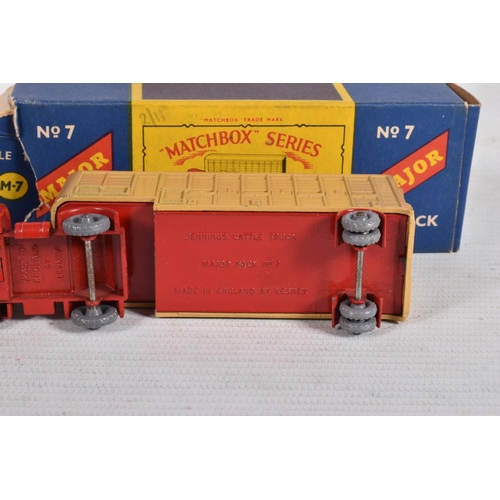 10 - THREE BOXED LESNEY MATCHBOX SERIES MAJOR PACK MODEL DIE-CAST VEHICLES, to include a B.P. Petrol tank... 