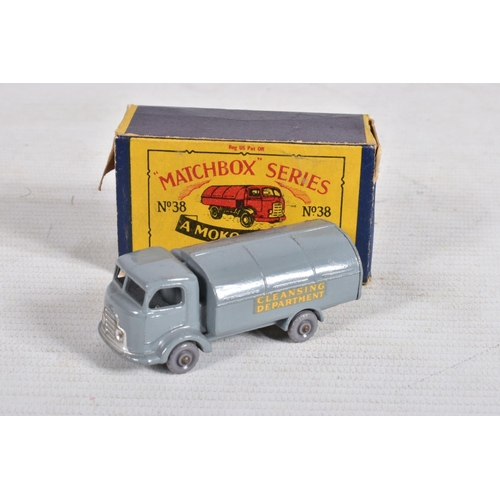 12 - FIVE BOXED LESNEY MATCHBOX SERIES MODEL DIE-CAST VEHICLES,  the first a Moko Lesney Daimler Ambulanc... 