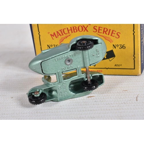 15 - TWO BOXED MATCHBOX SERIES MODEL DIE-CAST VEHICLES, to inlcude a Moko Lesney Volkswagen no. 25, sky b... 