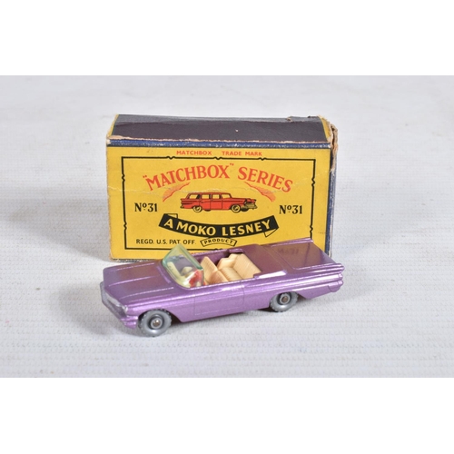 16 - A COLLECTION OF DIE-CAST MATCHBOX VEHICLES AND TWO OTHERS, to include a boxed Chevrolet Impala no. 5... 