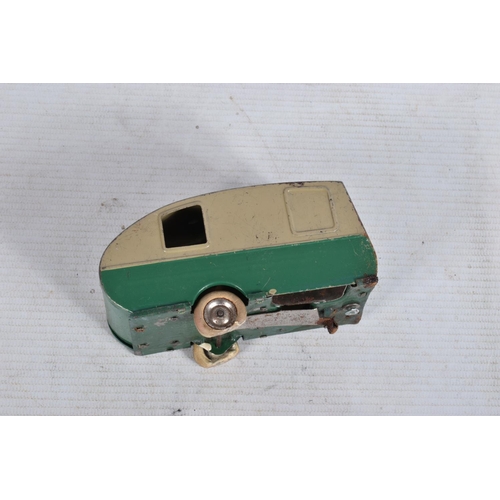 25 - AN UNBOXED TRI-ANG MINIC DELIVERY VAN No.21m, pre-war version with grey cab and red body, missing ra... 