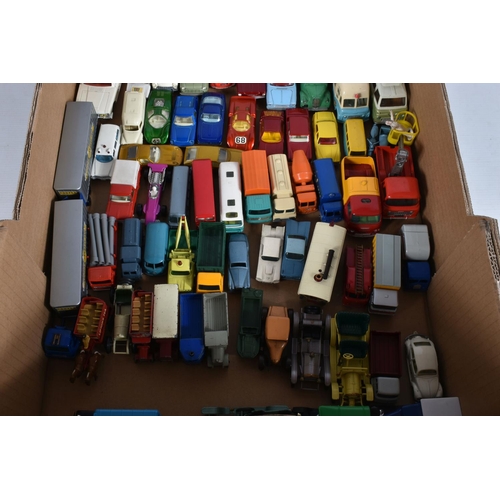 27 - A QUANTITY OF UNBOXED AND ASSORTED DINKY, CORGI, HUSKY AND MATCHBOX  DIECAST VEHICLES, to include Co... 