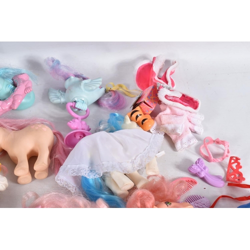 31 - A COLLECTION OF ASSORTED MY LITTLE PONY FIGURES AND ACCESSORIES, unboxed and assorted ponies, smalle... 