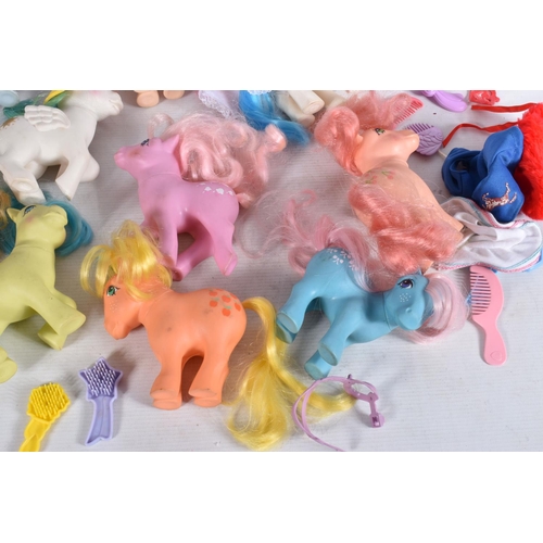 31 - A COLLECTION OF ASSORTED MY LITTLE PONY FIGURES AND ACCESSORIES, unboxed and assorted ponies, smalle... 