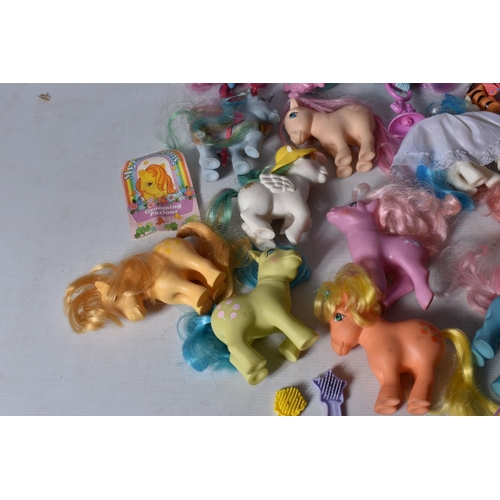 31 - A COLLECTION OF ASSORTED MY LITTLE PONY FIGURES AND ACCESSORIES, unboxed and assorted ponies, smalle... 