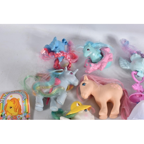 31 - A COLLECTION OF ASSORTED MY LITTLE PONY FIGURES AND ACCESSORIES, unboxed and assorted ponies, smalle... 