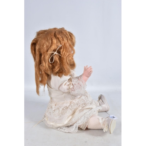 34 - AN ARMAND MARSEILLE BISQUE HEAD DOLL, nape of neck marked 'Armand Marseille Germany 996 A.7.M', slee... 