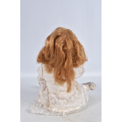 34 - AN ARMAND MARSEILLE BISQUE HEAD DOLL, nape of neck marked 'Armand Marseille Germany 996 A.7.M', slee... 