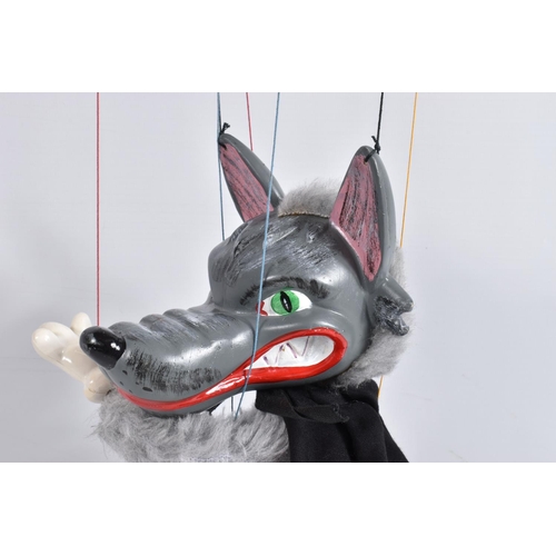 46 - TWO BOXED PELHAM SL63 WOLF PUPPETS, both appear complete and in fairly good condition with only mino... 