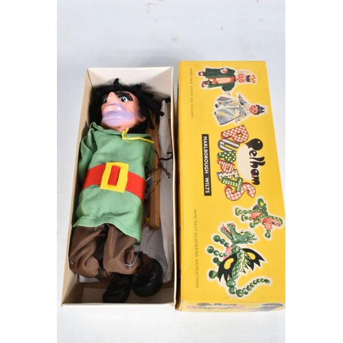 54 - FOUR BOXED PELHAM PUPPETS, SL Giant, SL Guitar Player and two SM6 Policeman, all appear complete and... 