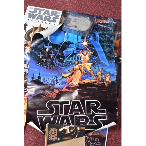 6 - A COLLECTION OF STAR WARS COLLECTABLES, VHS, FIGURES AND GAMES, to include a sealed Star wars Trilog... 