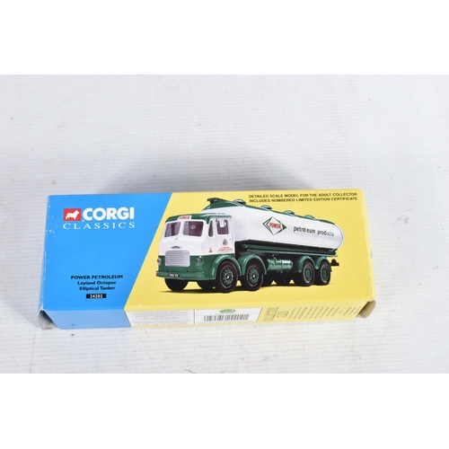 114 - A SELECTION OF BOXED CORGI CLASSICS TRUCKS AND LORRIES, included is a Power Petroleum Layland Octopu... 