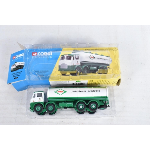 114 - A SELECTION OF BOXED CORGI CLASSICS TRUCKS AND LORRIES, included is a Power Petroleum Layland Octopu... 