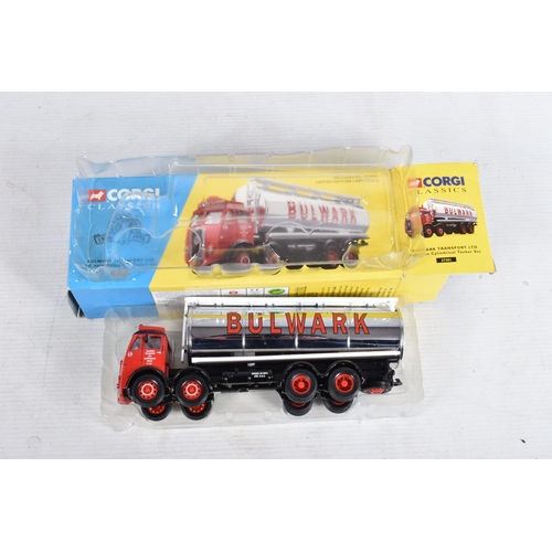 114 - A SELECTION OF BOXED CORGI CLASSICS TRUCKS AND LORRIES, included is a Power Petroleum Layland Octopu... 