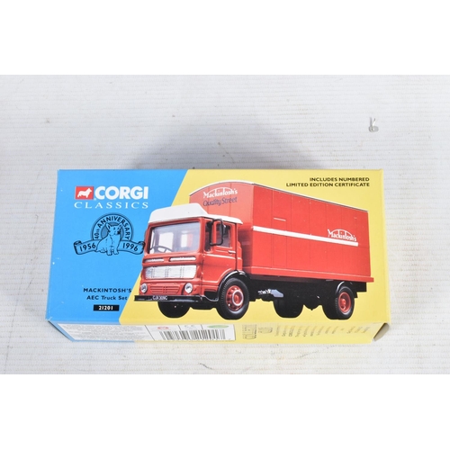 115 - A COLLECTION OF BOXED CORGI TRUCKS AND LORRIES, to include a selection of archive Corgi models, 1110... 