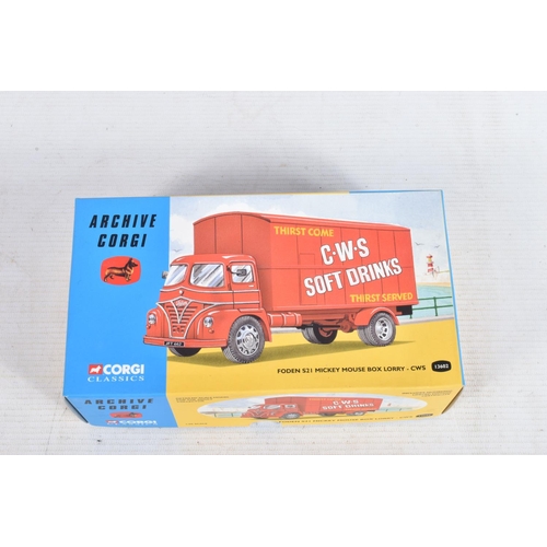 115 - A COLLECTION OF BOXED CORGI TRUCKS AND LORRIES, to include a selection of archive Corgi models, 1110... 