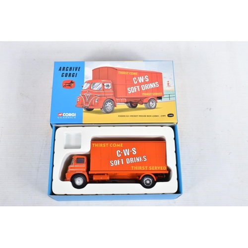 115 - A COLLECTION OF BOXED CORGI TRUCKS AND LORRIES, to include a selection of archive Corgi models, 1110... 