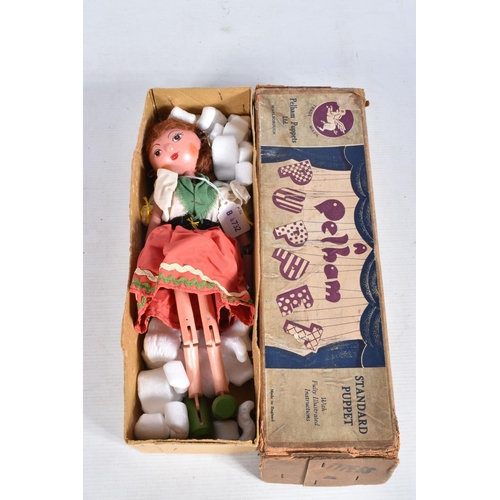 59 - FIVE BOXED PELHAM PUPPETS, SL Red Riding Hood, SL Ballerina, SL Fairy, SL Cinderella and SS Gypsy (m... 