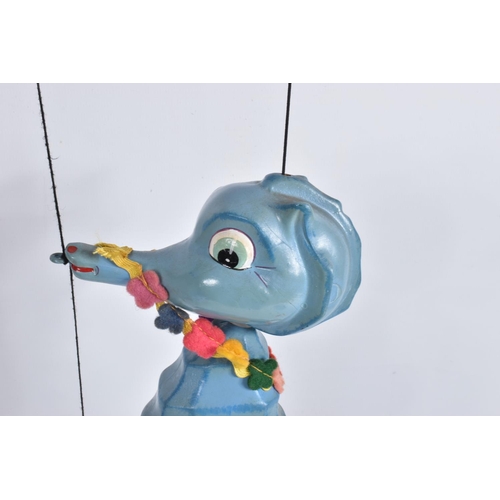 68 - A BOXED PELHAM SL63 BLUE SEAHORSE PUPPET,  version with wooden bead tail, appears complete and in go... 