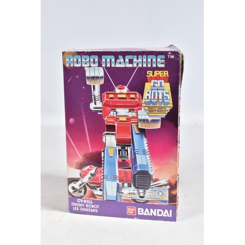 71 - A BOXED BANDAI ROBO MACHINE BATTERY OPERATED ROBOT WINCH TRUCK, No.0503211, not tested, with three o... 