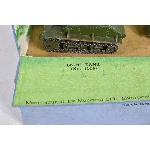 74 - A BOXED DINKY TOYS ROYAL TANK CORPS LIGHT TANK UNIT GIFT SET, No.152 (A2189) comprising Light Tank, ... 