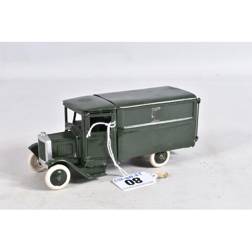 80 - A BOXED BRITAINS R.A.M.C. ARMY AMBULANCE, No.1512, version with square front, Cross decals have been... 