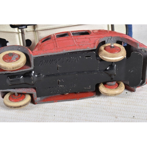 81 - A QUANTITY OF PRE WAR AND EARLY POSTWAR DINKY TOYS VEHICLES, all in playworn condition, many are suf... 