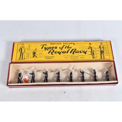 83 - TWO BOXED BRITAINS TYPES OF THE ROYAL NAVY FIGURE SETS, Royal Marines Marching, No.35, with another ... 