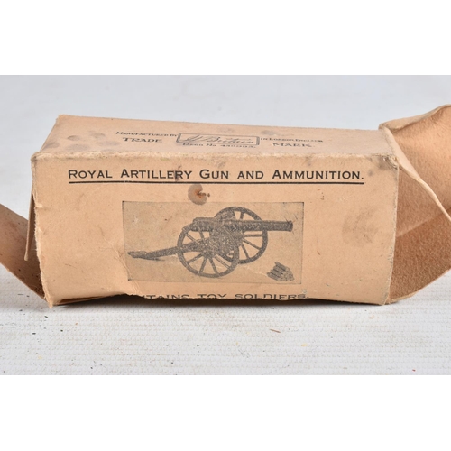 87 - A BOXED BRITAINS GUN OF THE ROYAL ARTILLERY, No.1292, with a boxed Royal Artillery Gun, No.1263, mis... 