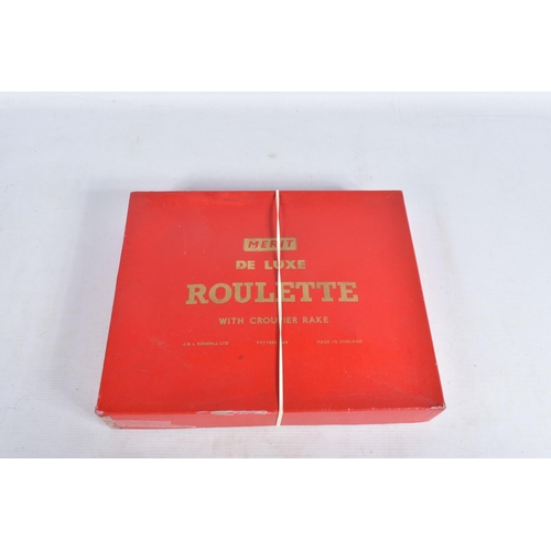 92 - A BOXED J & L RANDALL MERIT DE LUXE ROULETTE SET, with a boxed Merit Magic set, boxed Spears The Mer... 