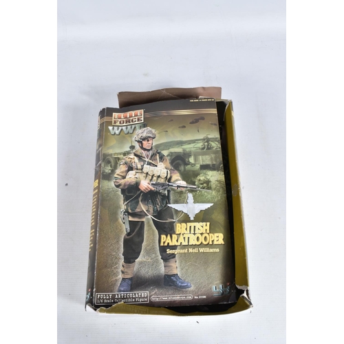 93 - A SELECTION OF ELITE FORCE WW2 ACTION FIGURES, boxes for models 2nd British Commando Unit Private Ro... 