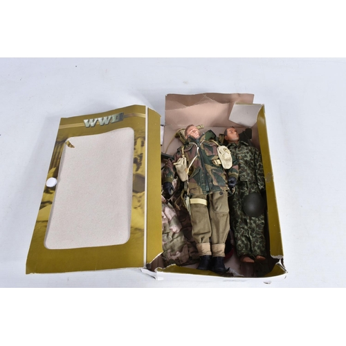 93 - A SELECTION OF ELITE FORCE WW2 ACTION FIGURES, boxes for models 2nd British Commando Unit Private Ro... 