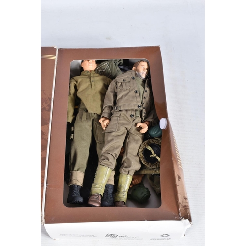 93 - A SELECTION OF ELITE FORCE WW2 ACTION FIGURES, boxes for models 2nd British Commando Unit Private Ro... 