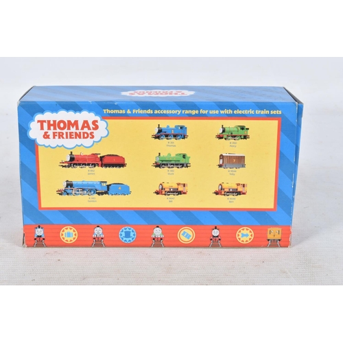 125 - THREE BOXED HORNBY RAILWAYS OO GAUGE THOMAS AND FRIENDS LOCOMOTIVES, 'Thomas' No.1 blue livery (R351... 