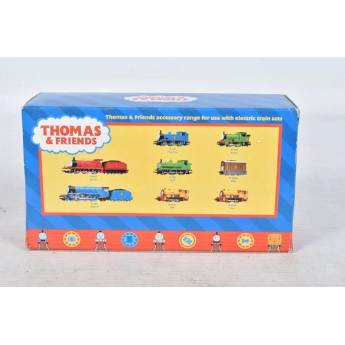 126 - THREE BOXED HORNBY RAILWAYS OO GAUGE THOMAS AND FRIENDS LOCOMOTIVES, 'Duck' No.8 green livery (R382)... 