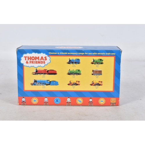 126 - THREE BOXED HORNBY RAILWAYS OO GAUGE THOMAS AND FRIENDS LOCOMOTIVES, 'Duck' No.8 green livery (R382)... 