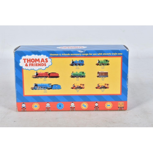 127 - FIVE BOXED HORNBY RAILWAYS OO GAUGE THOMAS AND FRIENDS LOCOMOTIVES ETC., 'Percy' No.6 green livery (... 