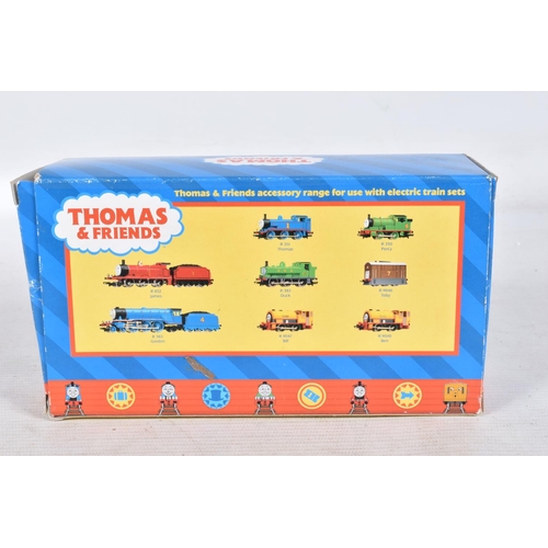 127 - FIVE BOXED HORNBY RAILWAYS OO GAUGE THOMAS AND FRIENDS LOCOMOTIVES ETC., 'Percy' No.6 green livery (... 