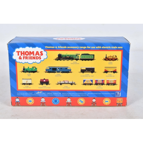 127 - FIVE BOXED HORNBY RAILWAYS OO GAUGE THOMAS AND FRIENDS LOCOMOTIVES ETC., 'Percy' No.6 green livery (... 