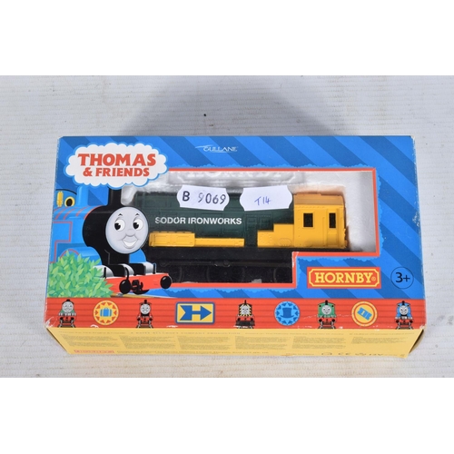 127 - FIVE BOXED HORNBY RAILWAYS OO GAUGE THOMAS AND FRIENDS LOCOMOTIVES ETC., 'Percy' No.6 green livery (... 