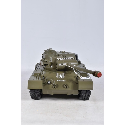 149 - A BOXED HENG LONG SQS 1/16 SCALE RADIO CONTROLELD SNOW LEOPARD BATTLE SMOKING TANK, the box features... 