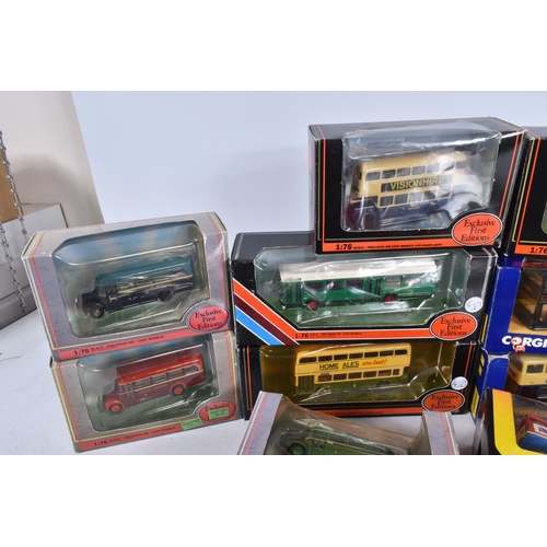 166 - A QUANTITY OF BOXED MODERN DIECAST BUS AND COACH MODELS, Corgi Toys, Corgi Classics, Corgi OOC and E... 